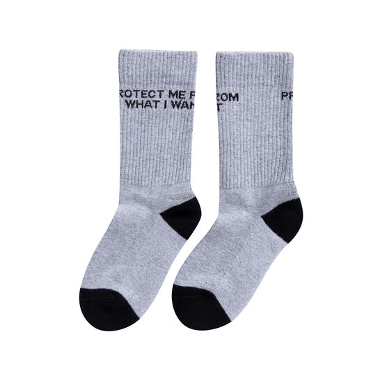Jenny Holzer Protect Me socks